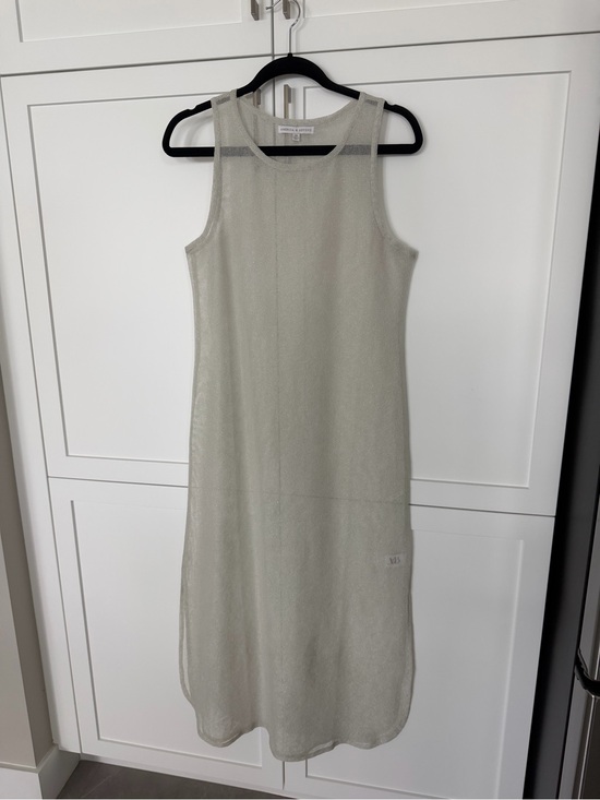 America & Beyond Other - America & Beyond Light whitish Gray Sleeveless Knit Beach 🏖️ coverup size XS